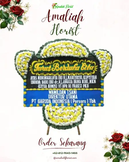 Papan Bunga Duka Conto